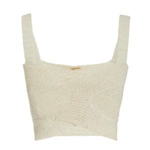 Cult Gaia Brieann Knit Top - Off White Small (S)